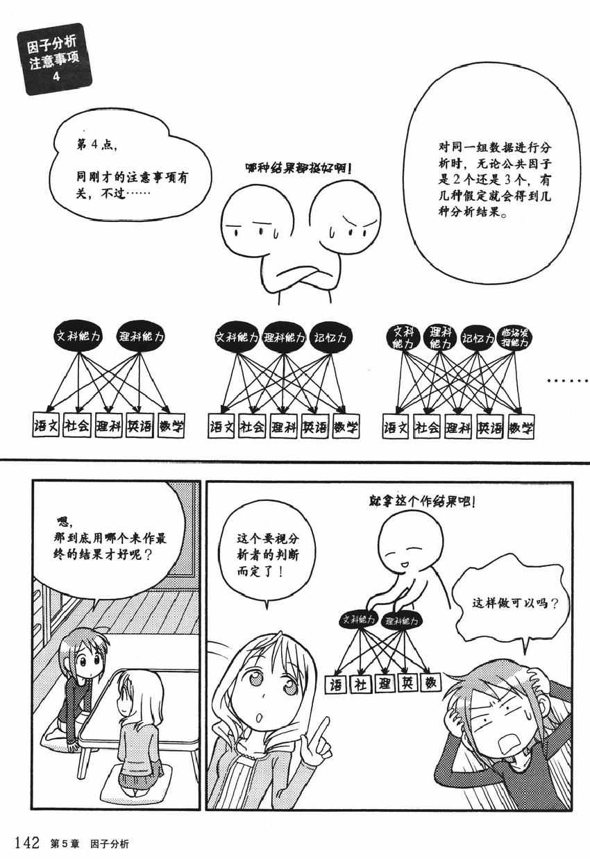 《欧姆社学习漫画》漫画 统计学之因子分析