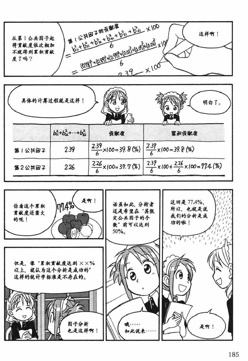 《欧姆社学习漫画》漫画 统计学之因子分析