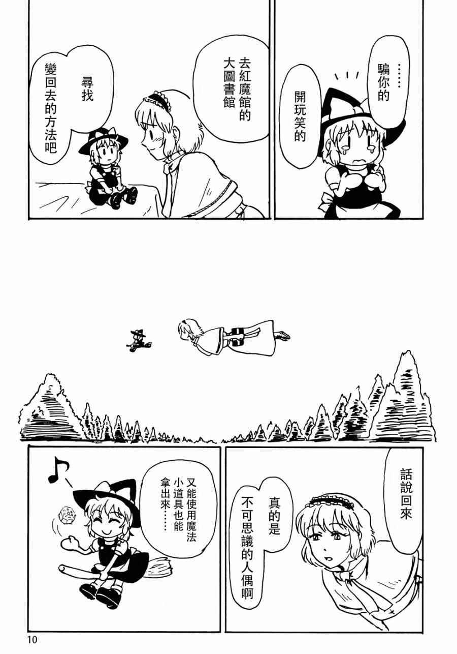 《魔理沙凭依到人偶身上了！？》漫画 沙凭依到人偶身上了 001话