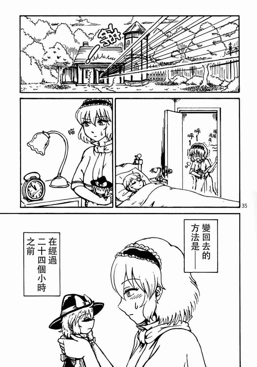 《魔理沙凭依到人偶身上了！？》漫画 沙凭依到人偶身上了 001话