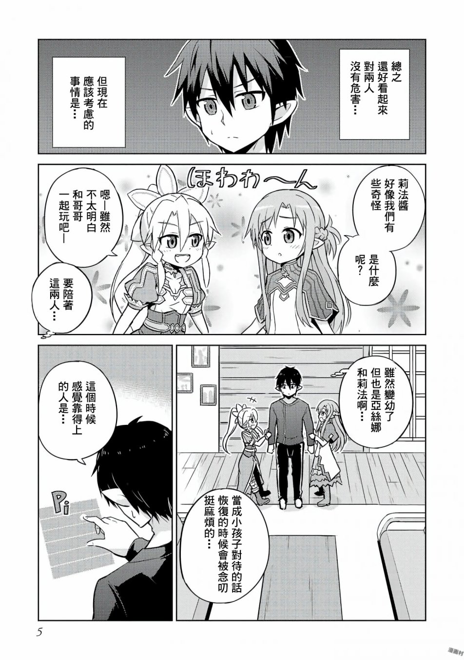 《Sword Art Online官方同人集》漫画 SAO官方同人话 001话