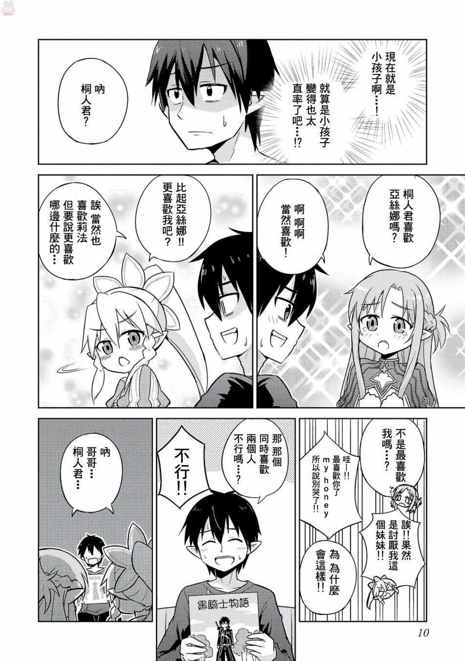 《Sword Art Online官方同人集》漫画 SAO官方同人话 001话