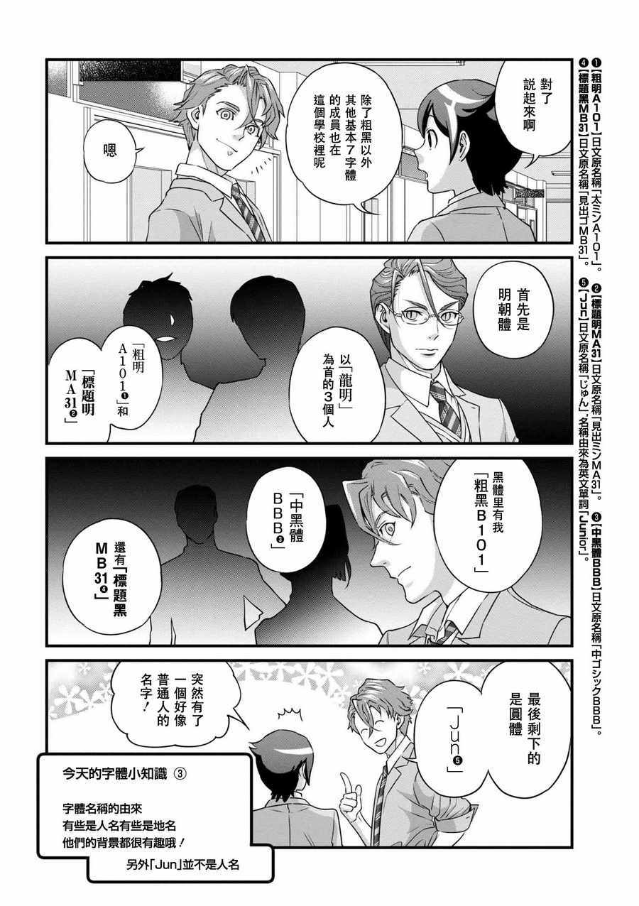 《字体男子！》漫画 002话