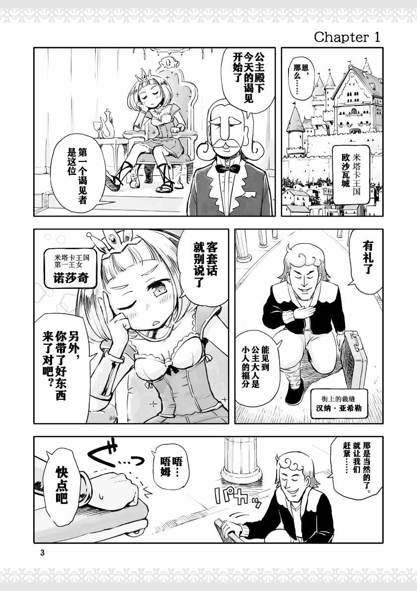 《公主大人不知疲倦》漫画 001话