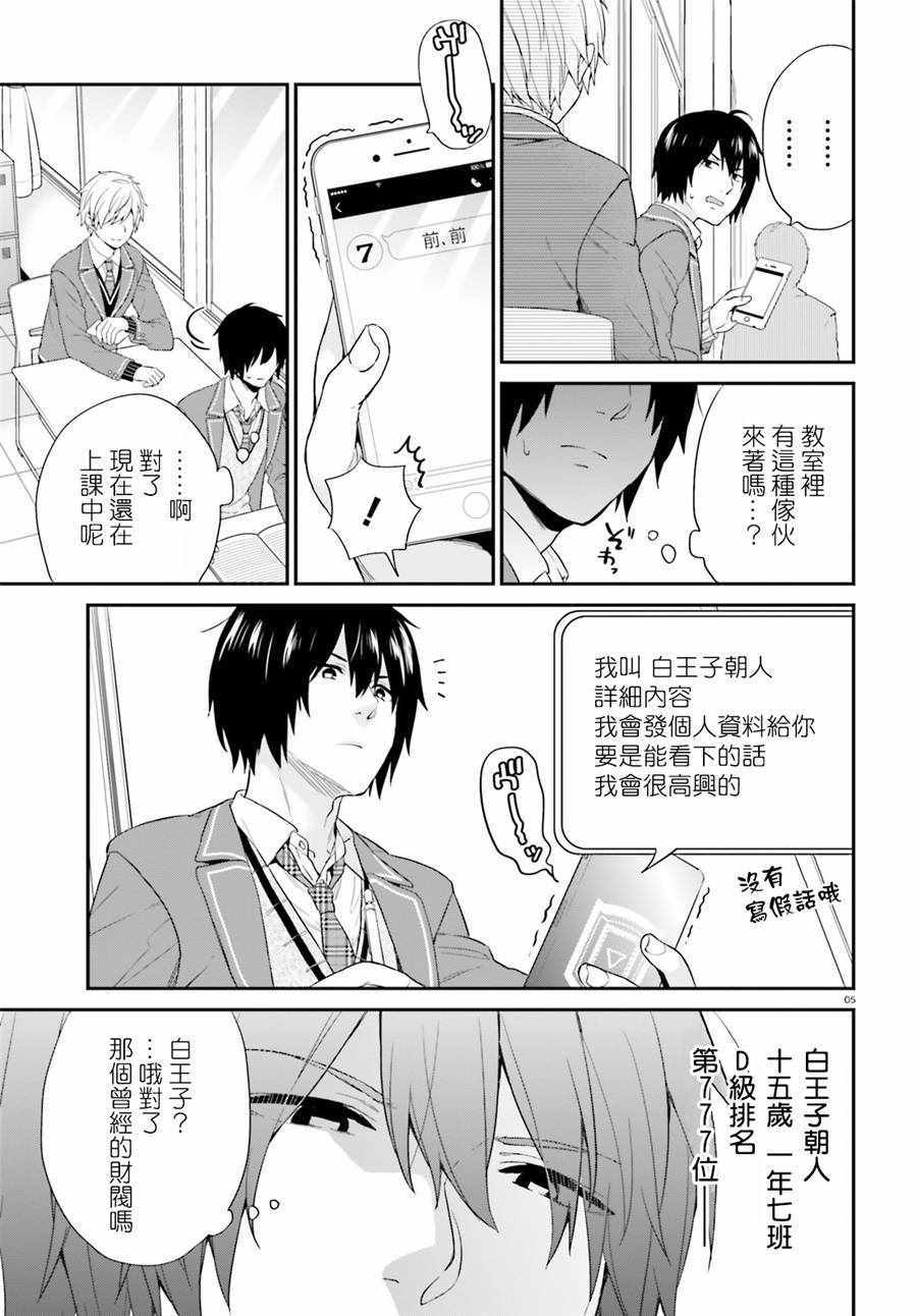 《自称F级的哥哥似乎会君临于通过游戏来评价的学院顶点？》漫画 自称F级的哥哥 002话