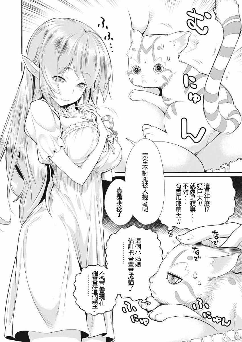 《重生的猫骑士与精灵娘的日常》漫画 猫骑士与精灵娘 001话