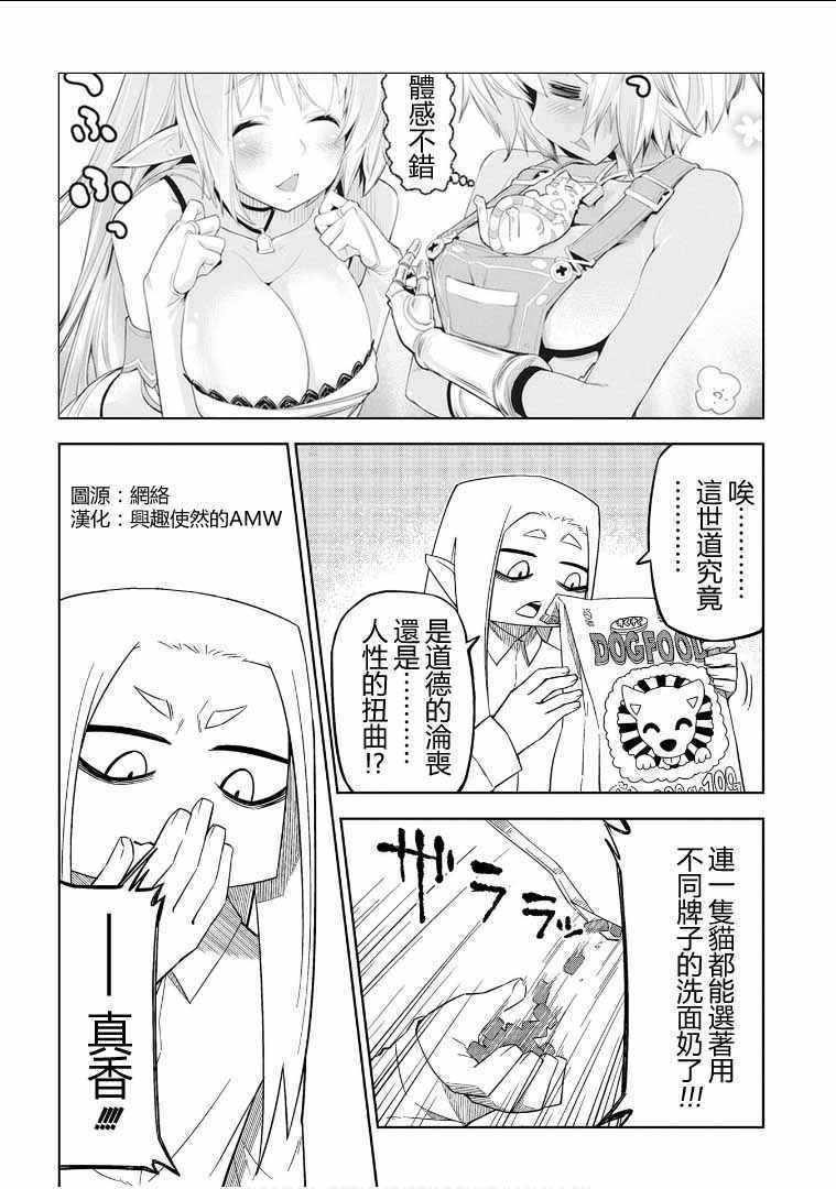 《重生的猫骑士与精灵娘的日常》漫画 猫骑士与精灵娘 004话