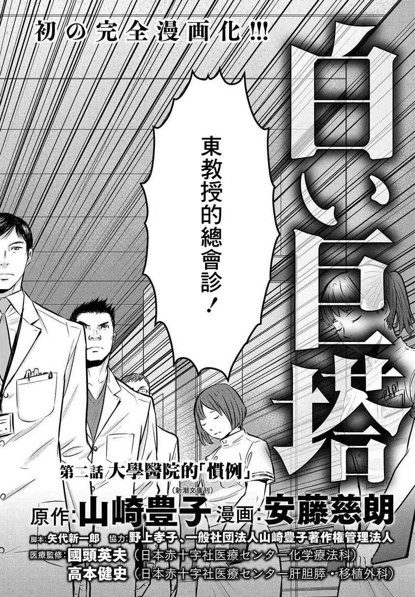 《白色巨塔》漫画 002话