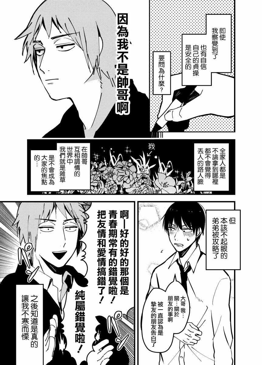 《绝对会变成BL的世界VS绝不想变成BL的男人》漫画 BL的世界 001话