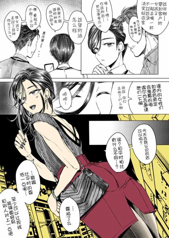 《女装子和女装子》漫画 001话