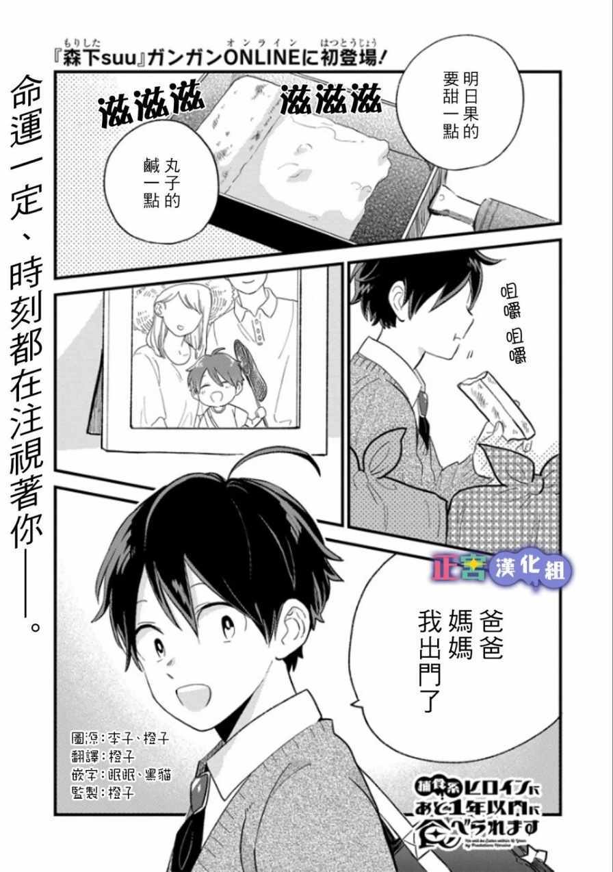 《我将在一年内被捕食系女主角吃掉》漫画 捕食系女主角 001话