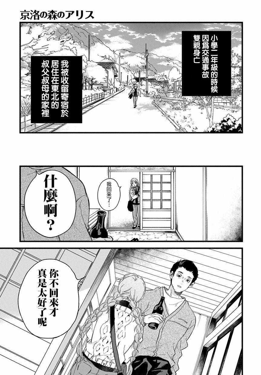 《京洛之森爱丽丝》漫画 001话