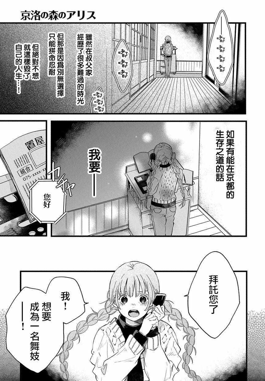 《京洛之森爱丽丝》漫画 001话