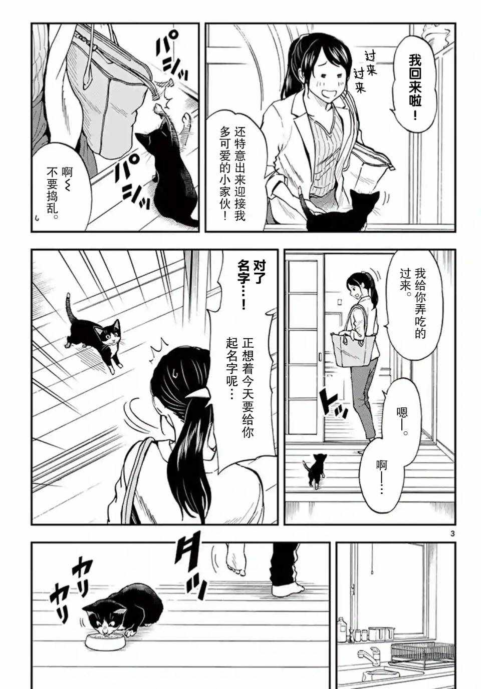 《爱猫相伴的玩家小姐》漫画 003集