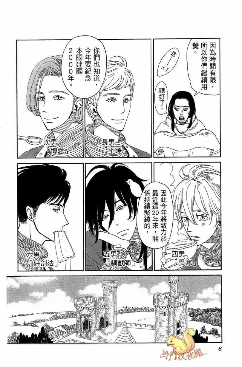 《七叶树王国的七名骑士》漫画 七名骑士 001话