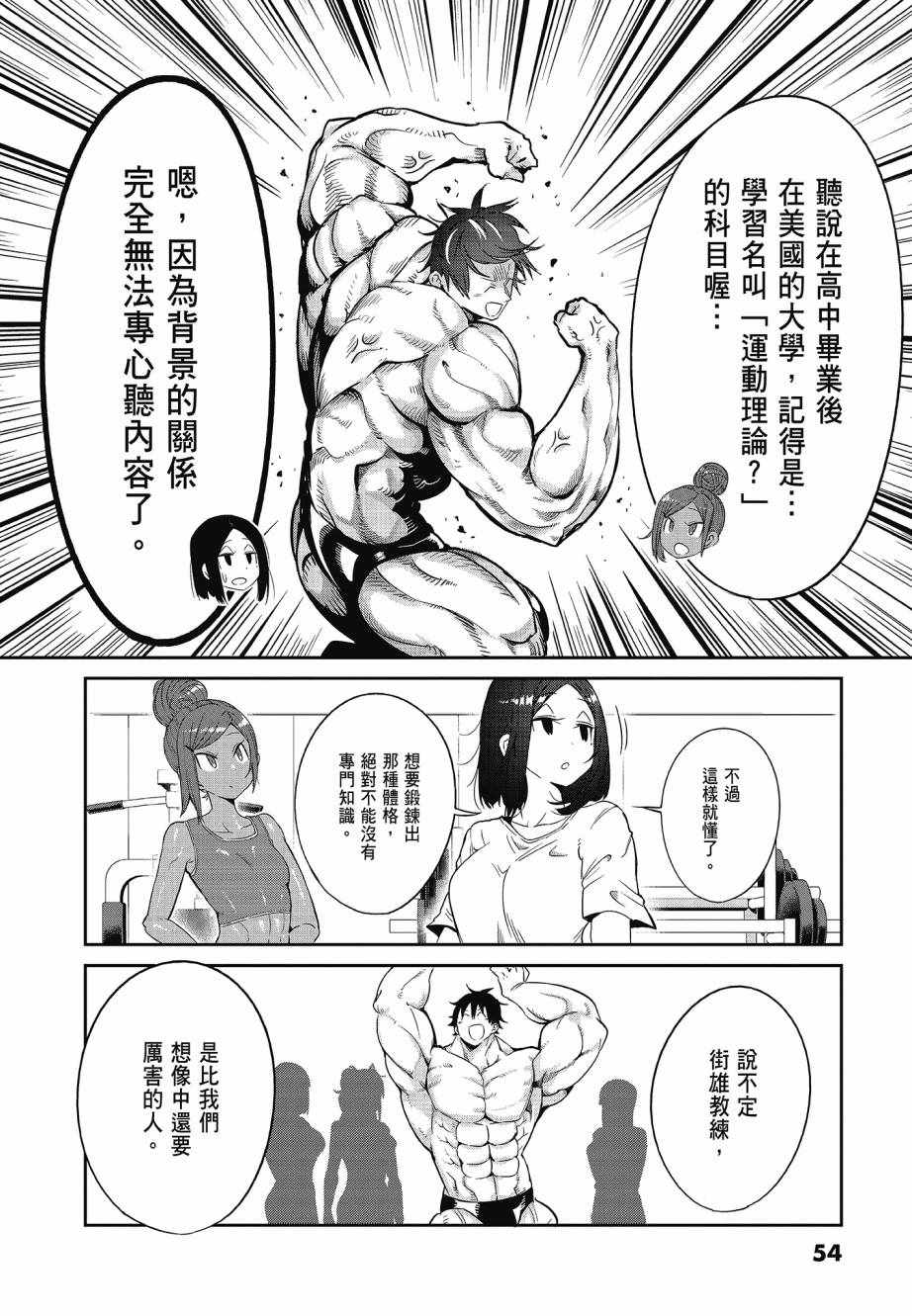 《肌肉少女：哑铃，能举多少公斤？》漫画 肌肉少女 04卷