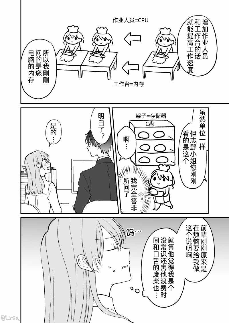 《很会“读空气”的新进职员和冷漠的前辈》漫画 职员和冷漠前辈 007集