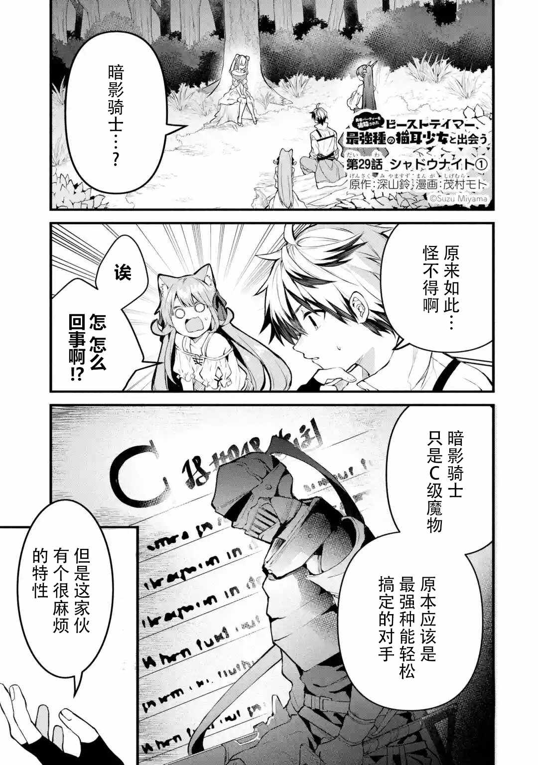 《被勇者队伍开除的驭兽使、邂逅了最强种的猫耳少女》漫画 被开除的驭兽使 029集