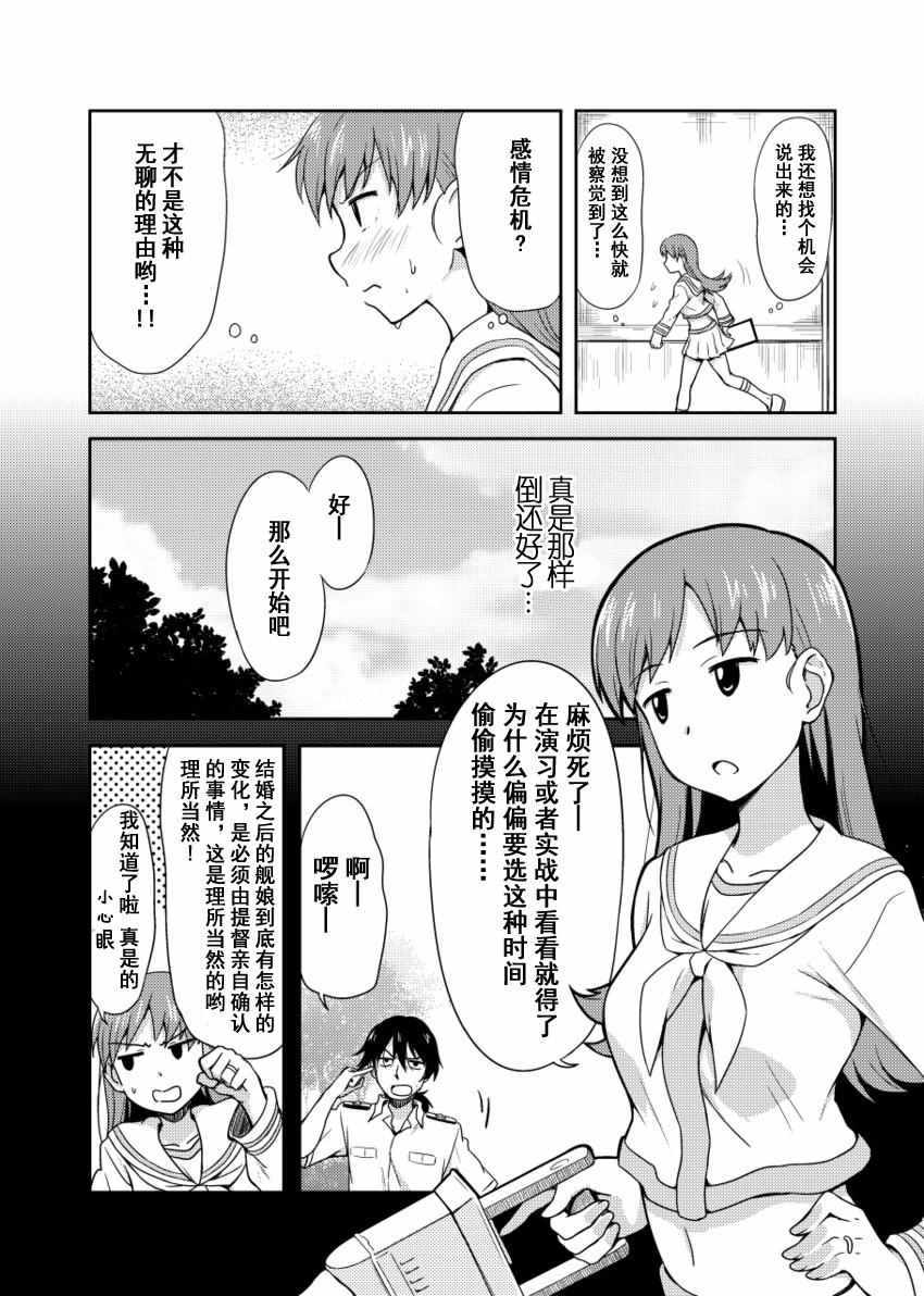 《到我家的大井变得娇羞为止》漫画 大井与戒指与提督