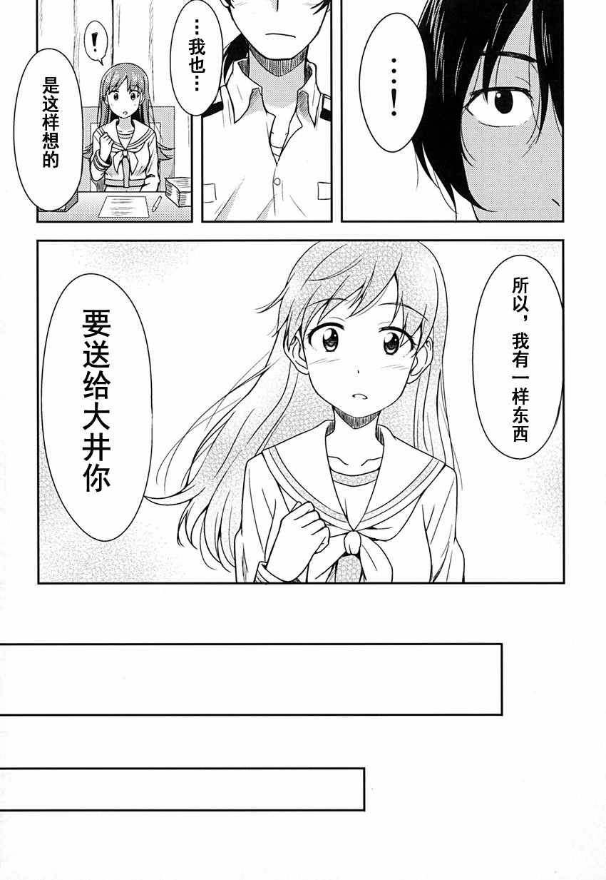 《到我家的大井变得娇羞为止》漫画 大井与戒指与提督