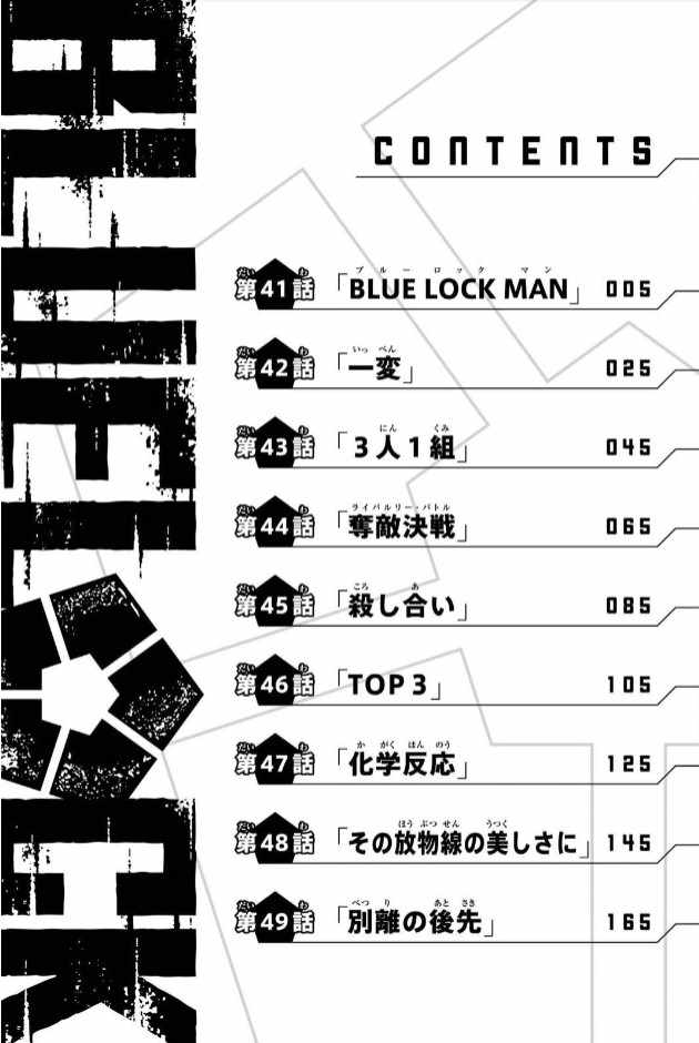 《BLUE LOCK》漫画 06卷附录