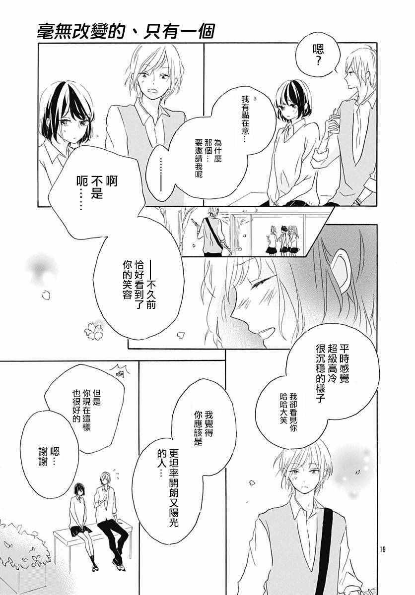 《毫无改变的丶只有一个》漫画 毫无改变只有一个 001话