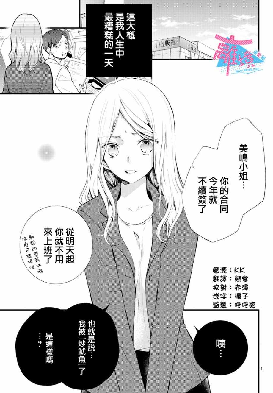 《接吻在原稿之后》漫画 001集