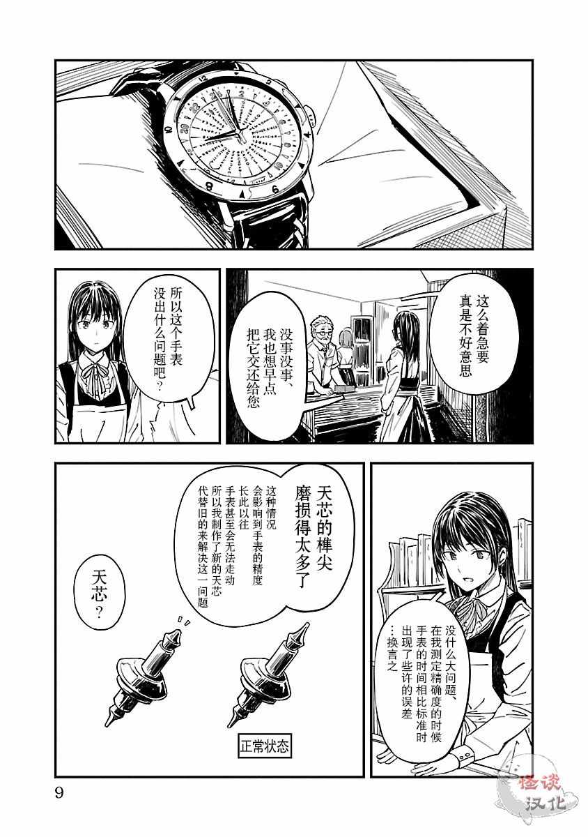 《冠小姐的钟表工坊》漫画 001集