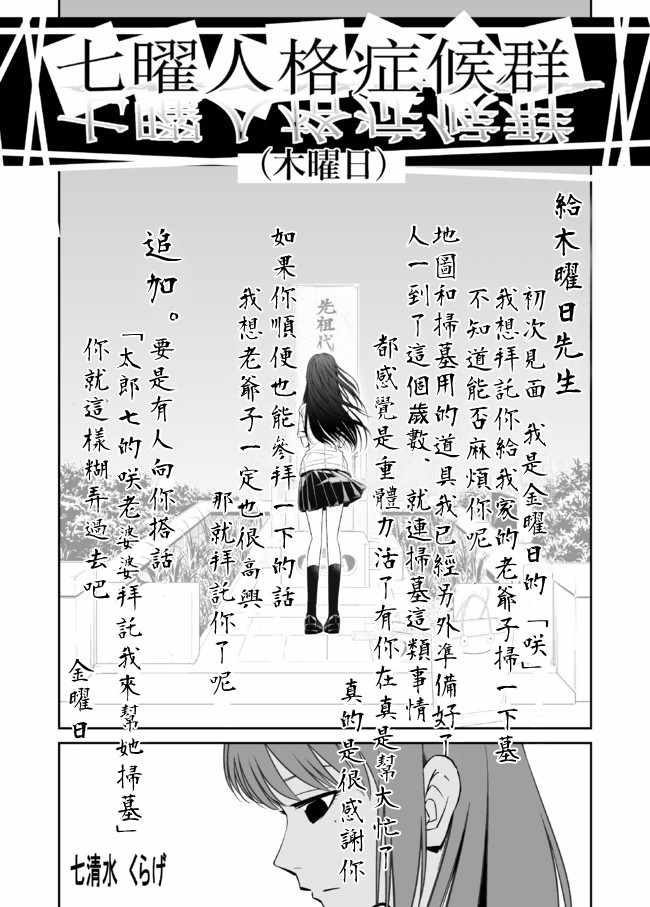 《七曜人格癥候群》漫画 008集