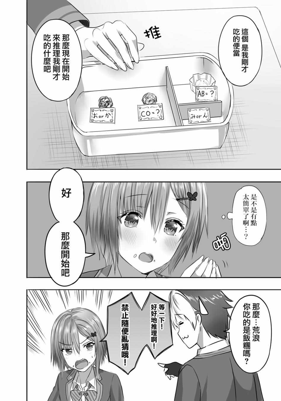 《少女爱上猜谜男》漫画 004集