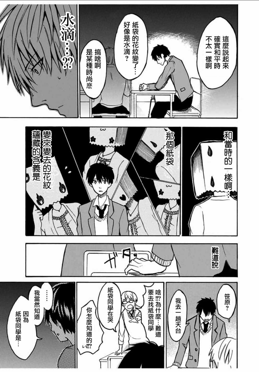 《纸袋同学的恋爱故事》漫画 短篇