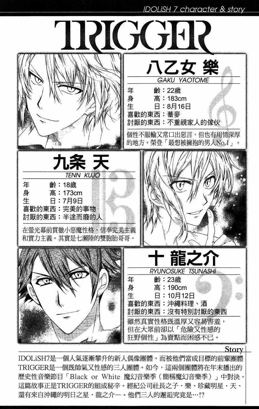 《IDOLiSH7 -偶像星愿- TRIGGER -before The Radiant Glory-》漫画 偶像星愿 001集