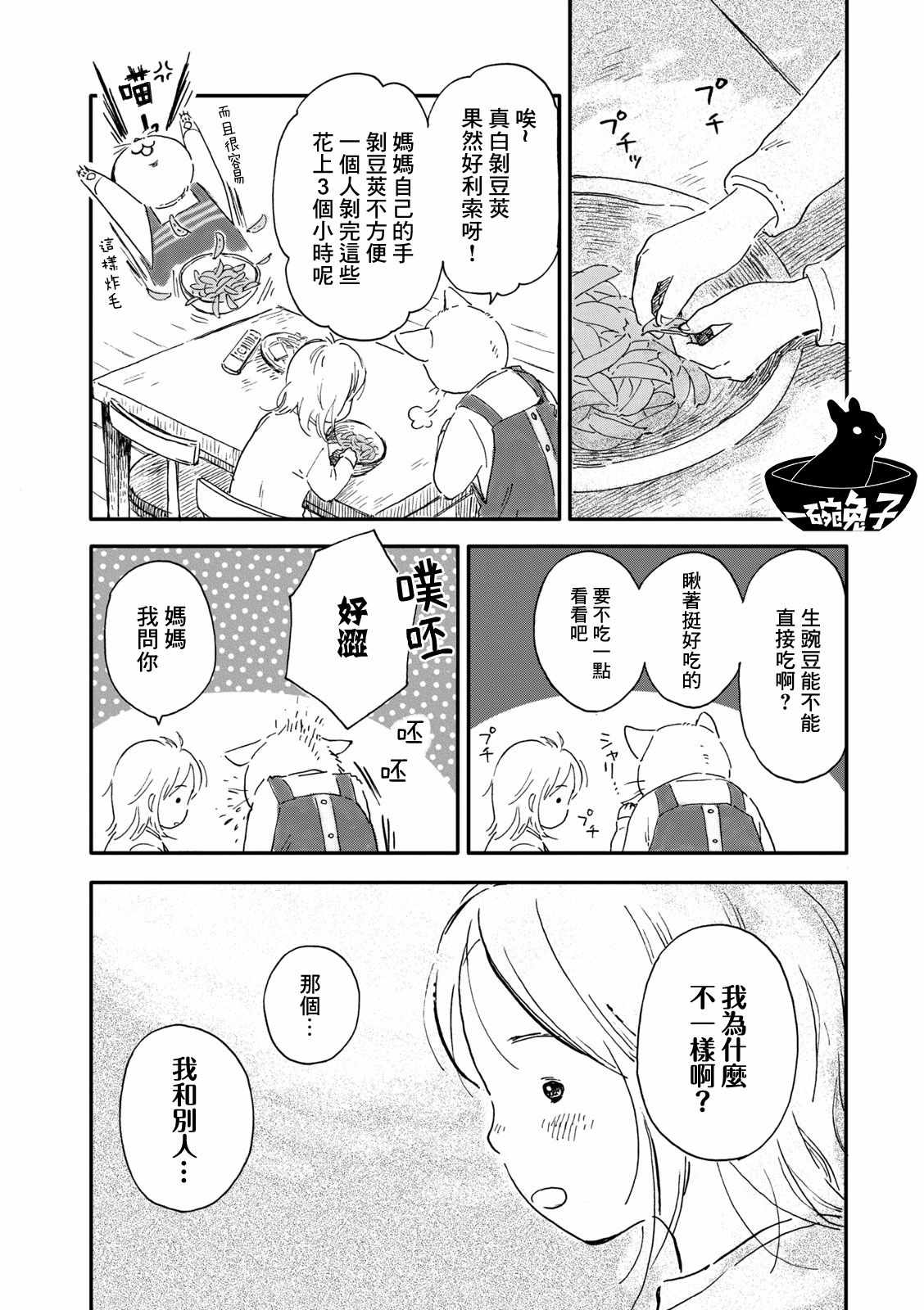 《与猫不同》漫画 001集