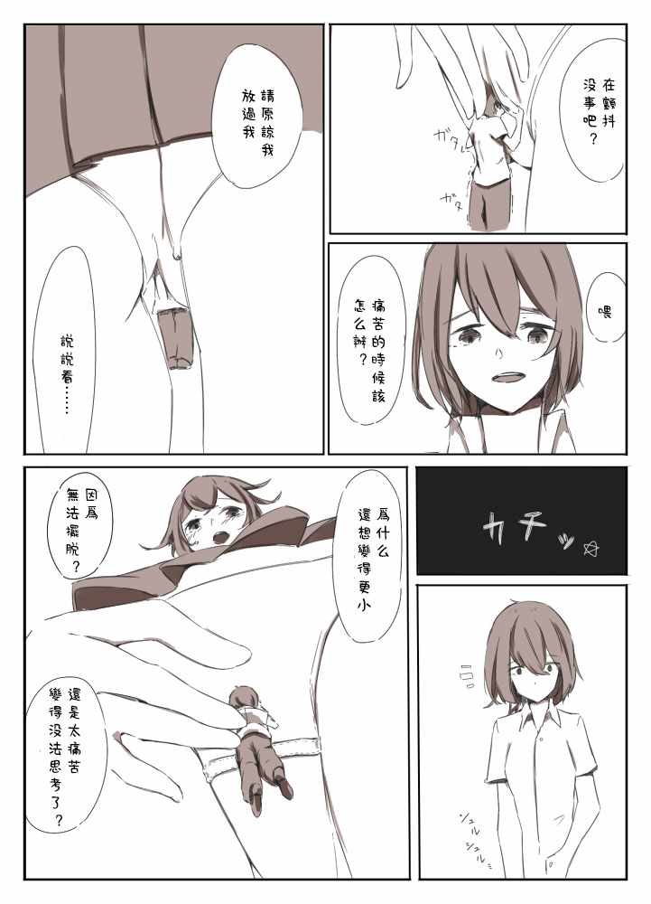 《抖S和缩小器》漫画 短篇