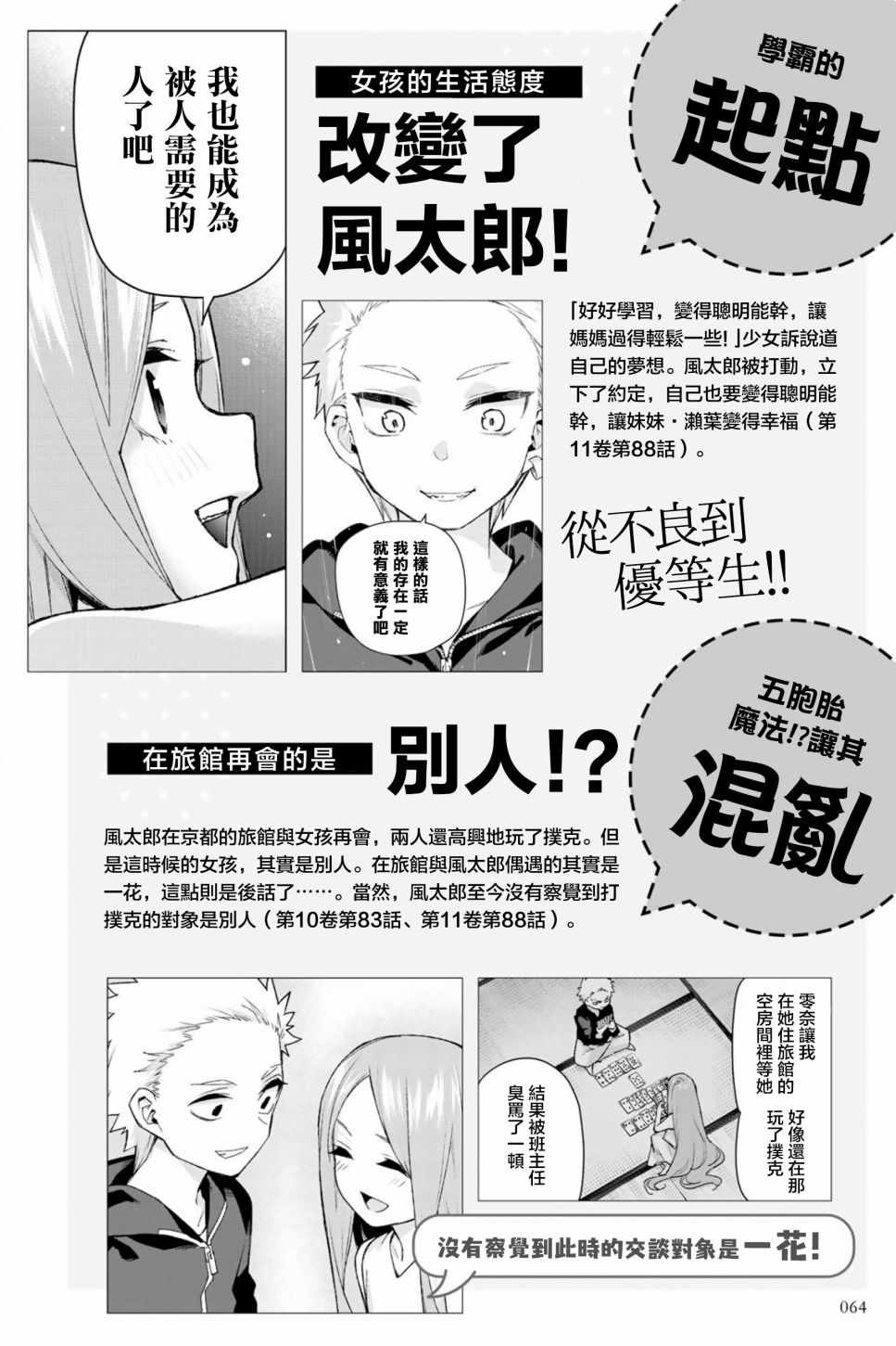 《五等分的花嫁角色书》漫画 花嫁角色书 四叶