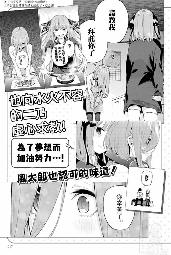 《五等分的花嫁角色书》漫画 花嫁角色书 三玖