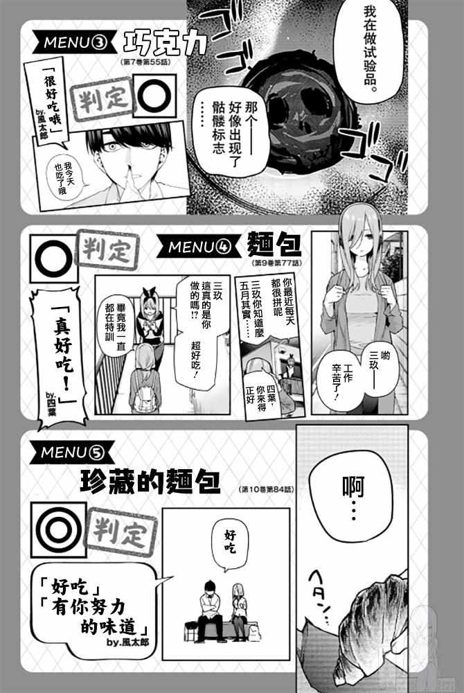 《五等分的花嫁角色书》漫画 花嫁角色书 三玖