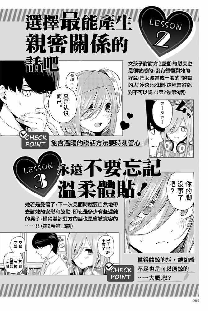 《五等分的花嫁角色书》漫画 花嫁角色书 三玖