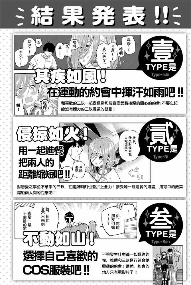 《五等分的花嫁角色书》漫画 花嫁角色书 三玖