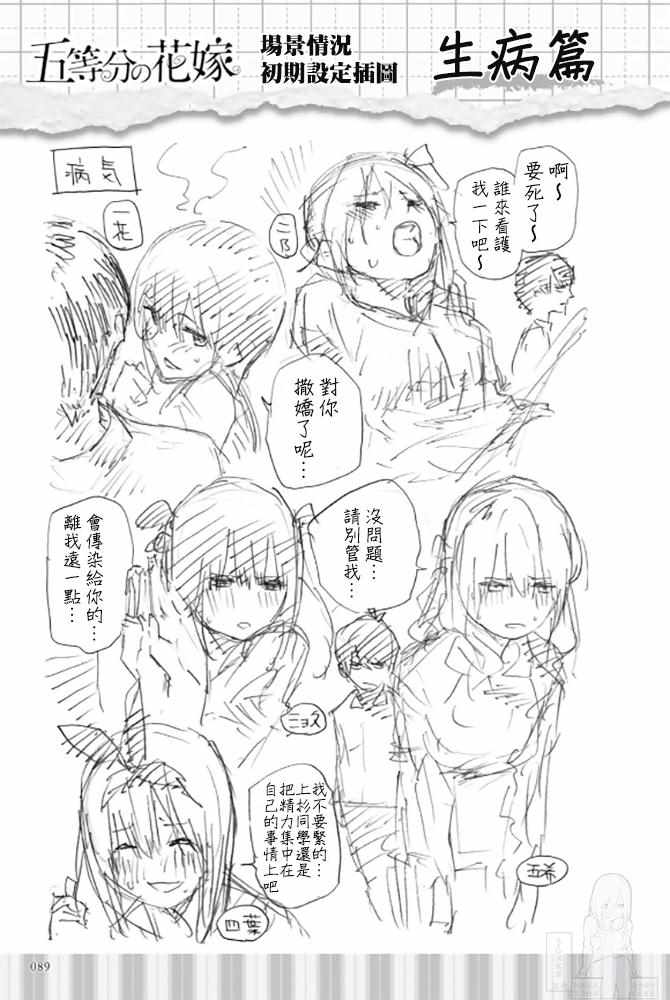 《五等分的花嫁角色书》漫画 花嫁角色书 三玖