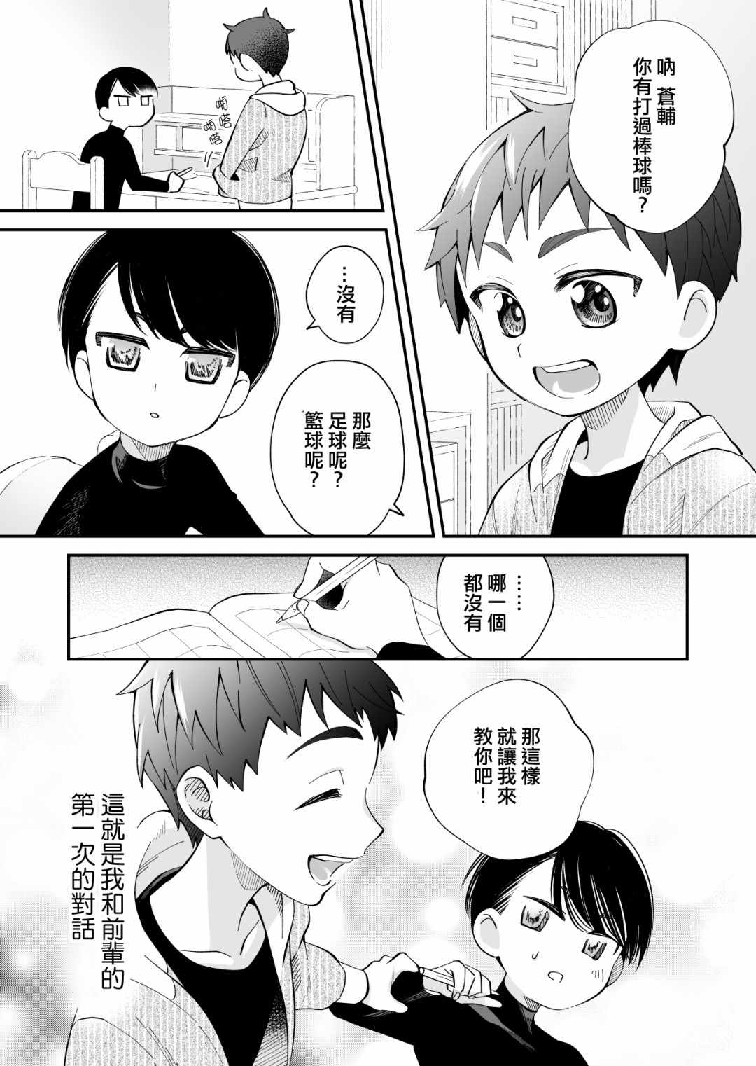 《我尊敬的棒球部前辈变成女孩子，与我之间的纠葛》漫画 与我之间的纠葛 003集