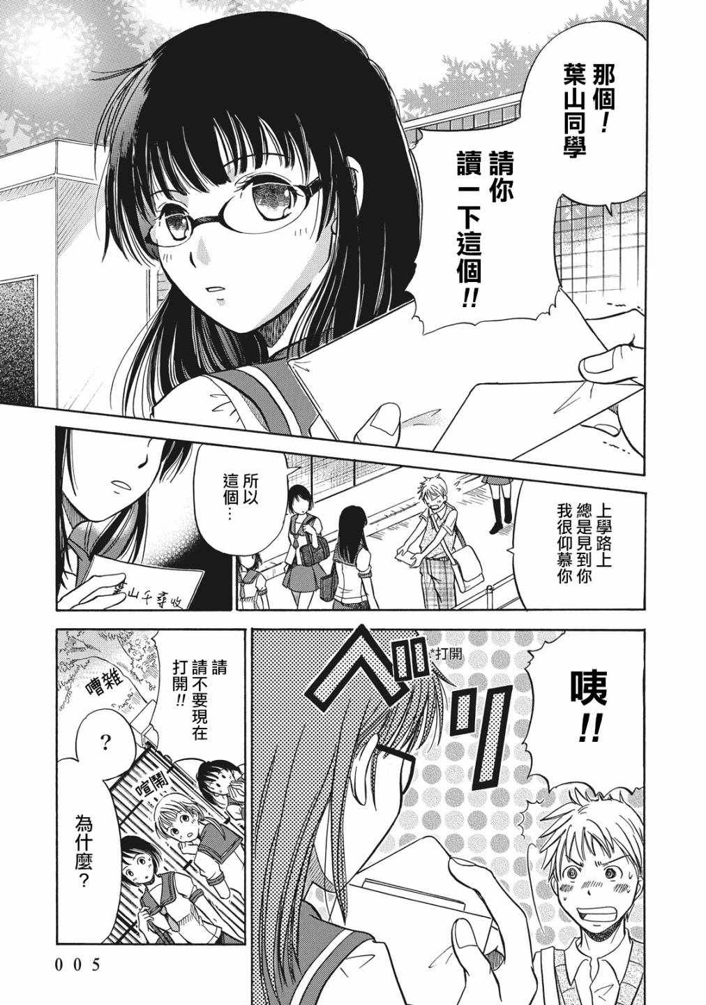 《鑒识少女叶山同学》漫画 001集