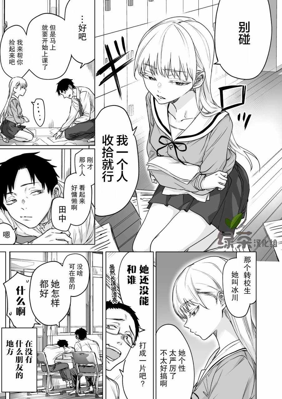 《冰川同学心中的冰瞬间融化》漫画 冰川同学 001集