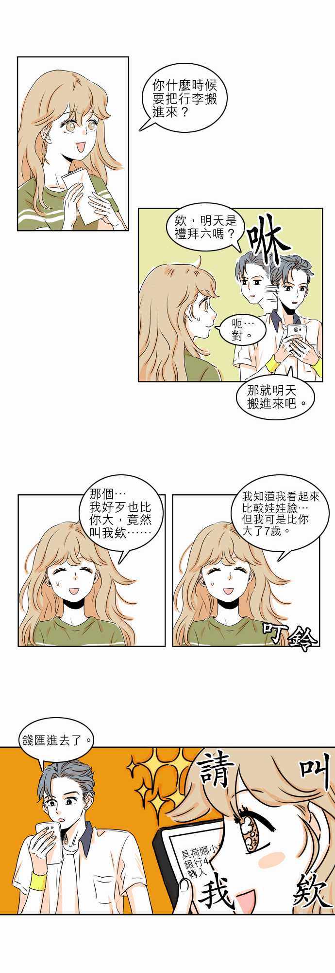 《同在屋檐下》漫画 002集