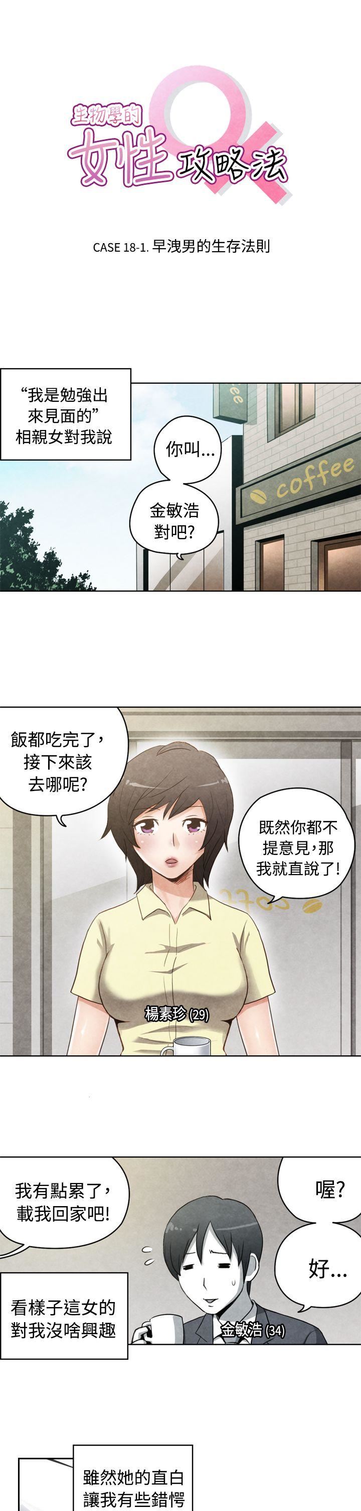 《生物学的女性攻略法》漫画 CASE 18-1. 早洩男的生存法则