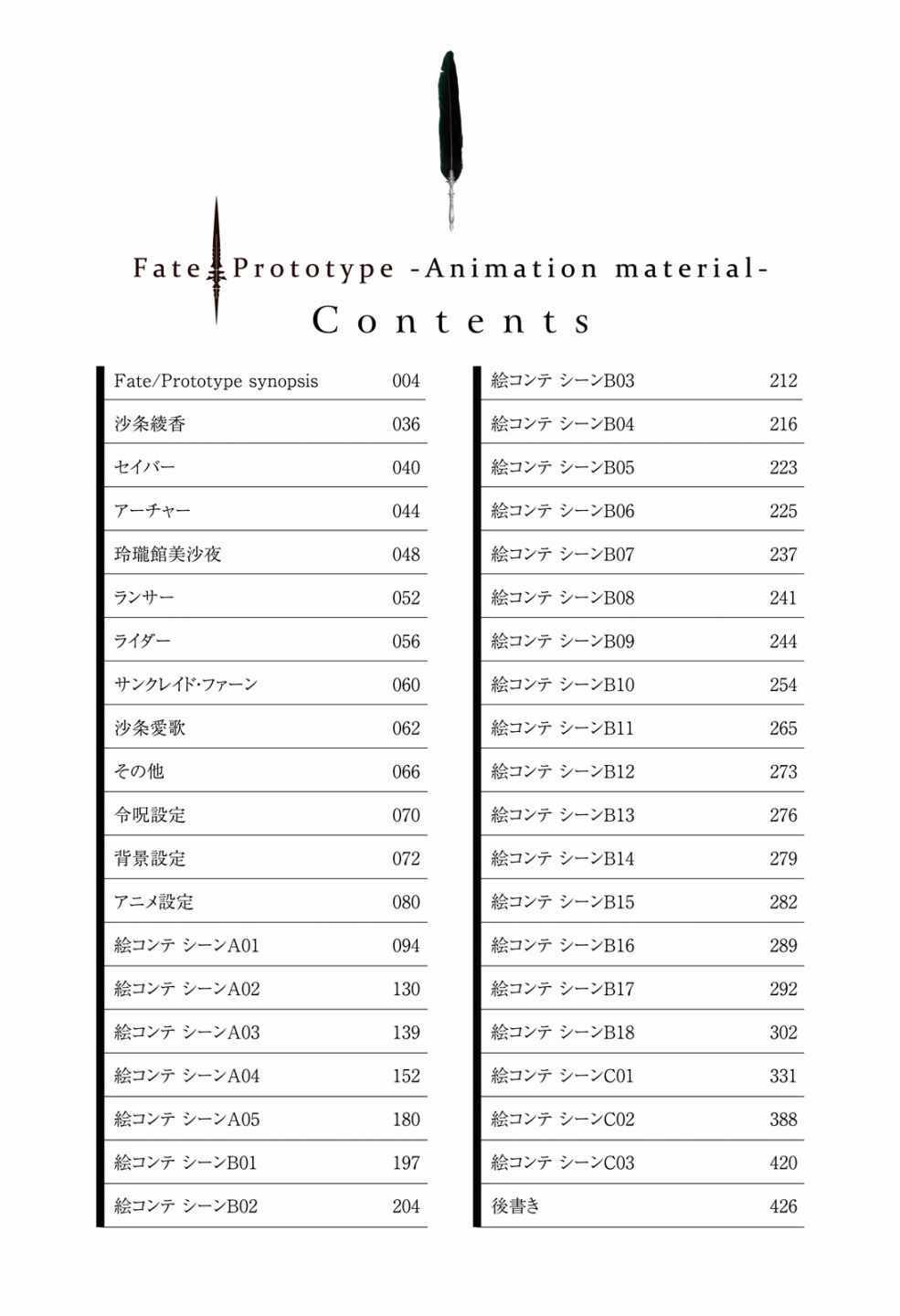 《Fate/Prototype官方画集》漫画 短篇