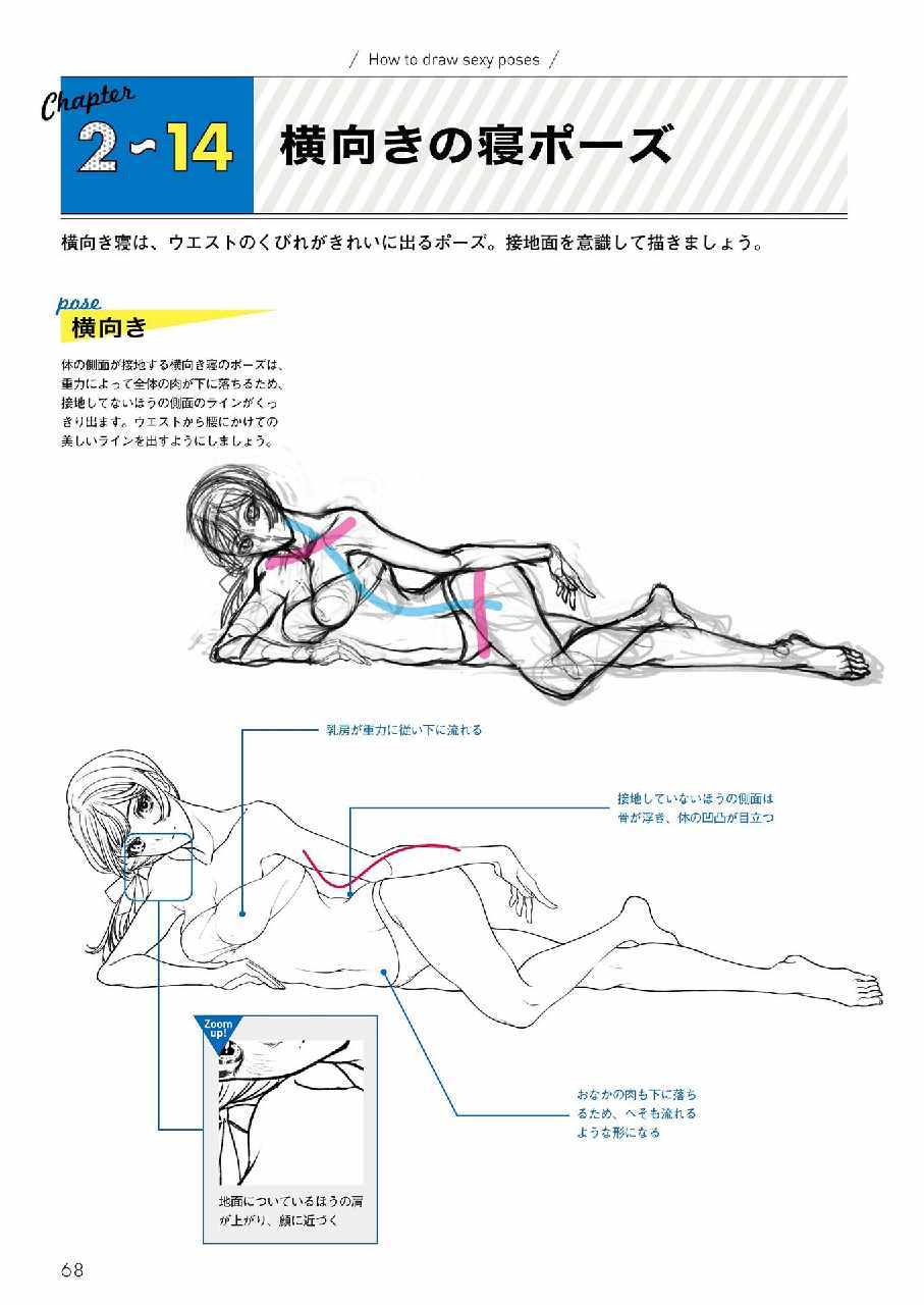 《如何绘制性感角色姿势-Kyachi着》漫画 如何绘制性感角色姿势