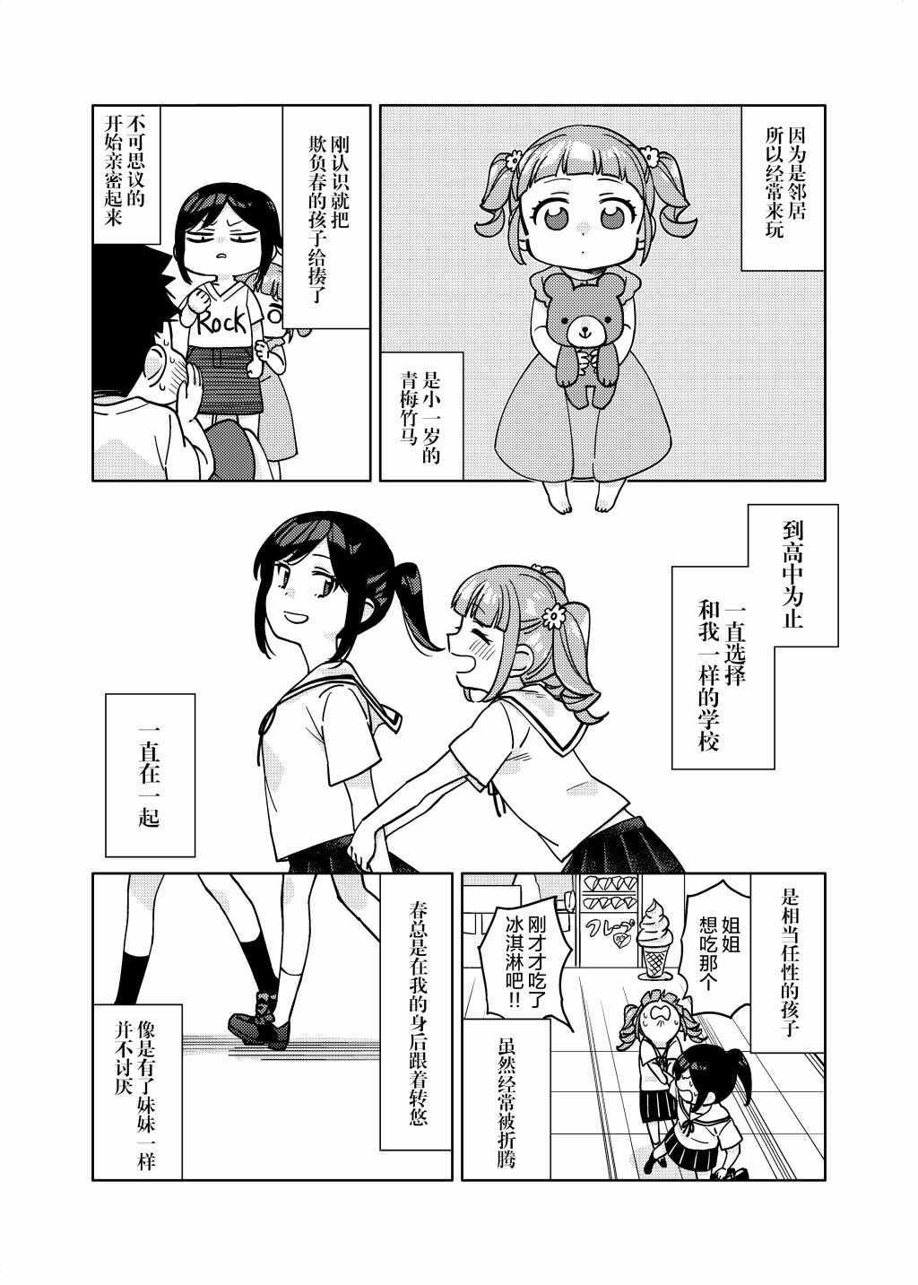 《想要告白的女孩子与不答应的女孩子》漫画 短篇