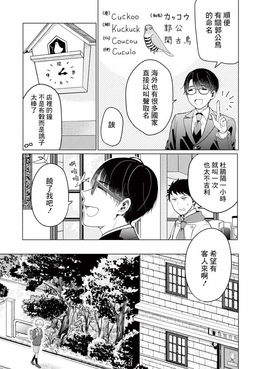 《我与鸟百科店》漫画 001集