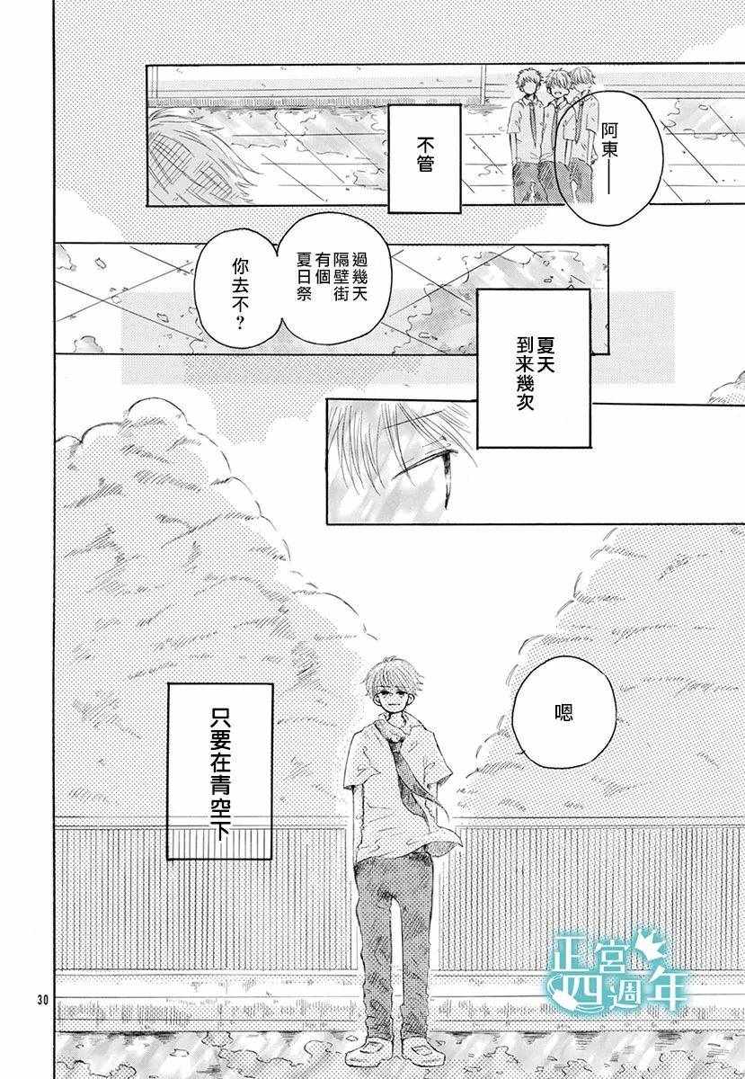 《夏日的天空如此湛蓝、于是我喜欢上了你》漫画 短篇